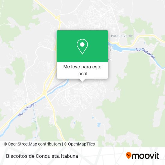 Biscoitos de Conquista mapa
