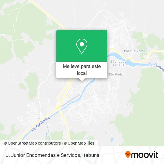 J. Junior Encomendas e Servicos mapa