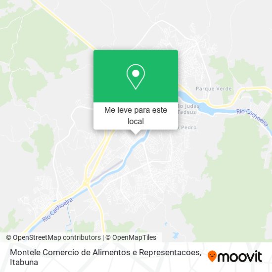 Montele Comercio de Alimentos e Representacoes mapa
