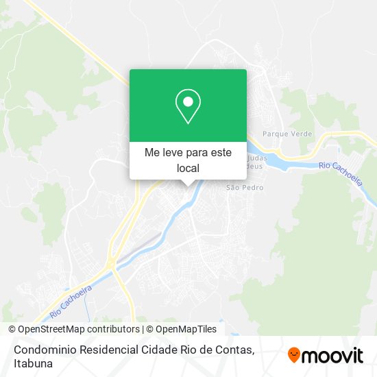 Condominio Residencial Cidade Rio de Contas mapa