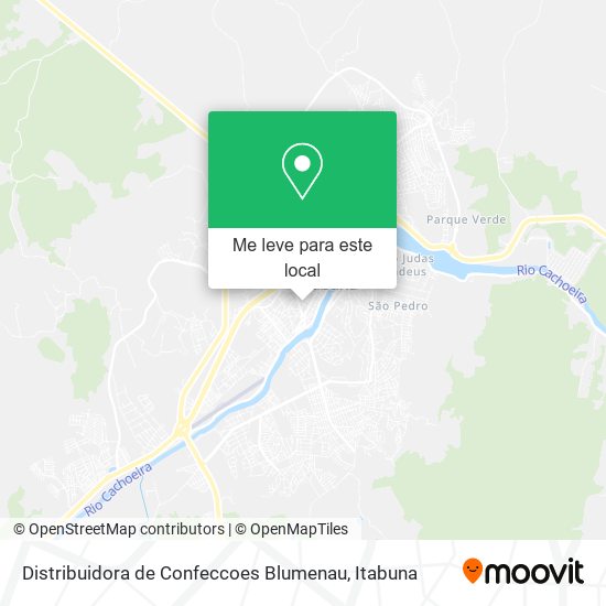 Distribuidora de Confeccoes Blumenau mapa
