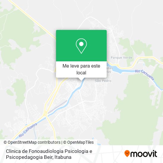 Clinica de Fonoaudiologia Psicologia e Psicopedagogia Beir mapa