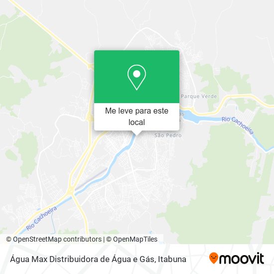 Água Max Distribuidora de Água e Gás mapa