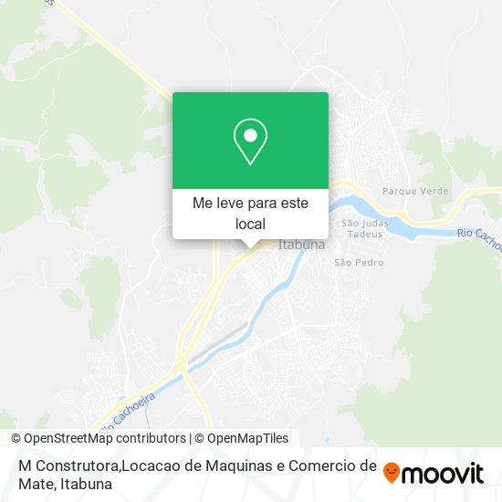 M Construtora,Locacao de Maquinas e Comercio de Mate mapa