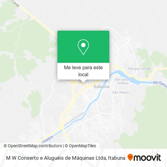 M W Conserto e Aluguéis de Máquinas Ltda mapa