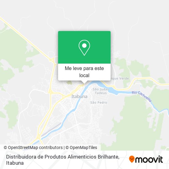 Distribuidora de Produtos Alimenticios Brilhante mapa