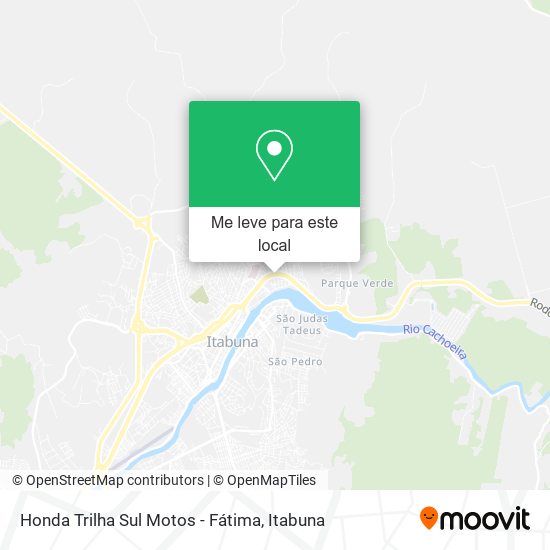 Honda Trilha Sul Motos - Fátima mapa