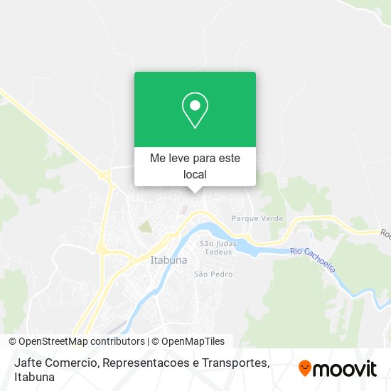 Jafte Comercio, Representacoes e Transportes mapa