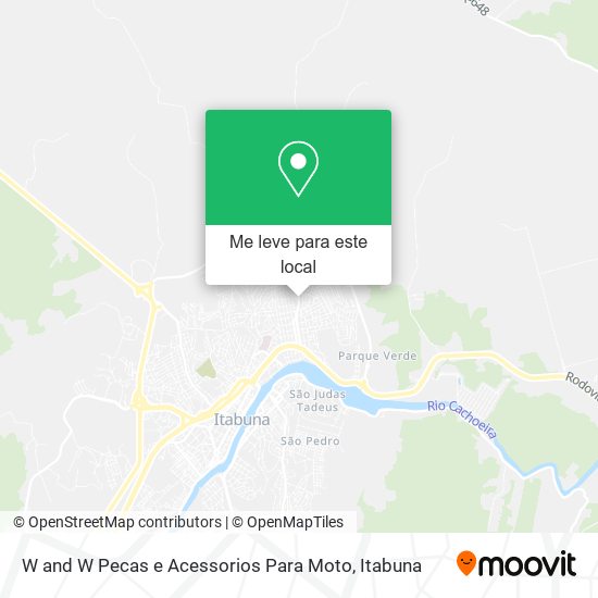 W and W Pecas e Acessorios Para Moto mapa