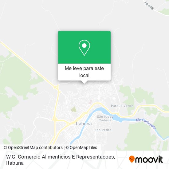 W.G. Comercio Alimenticios E Representacoes mapa