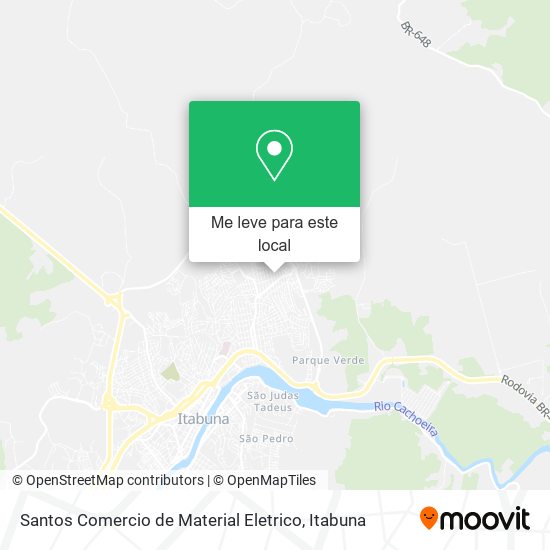 Santos Comercio de Material Eletrico mapa