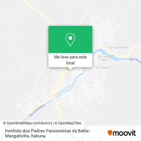 Instituto dos Padres Passionistas da Bahia - Mangabinha mapa