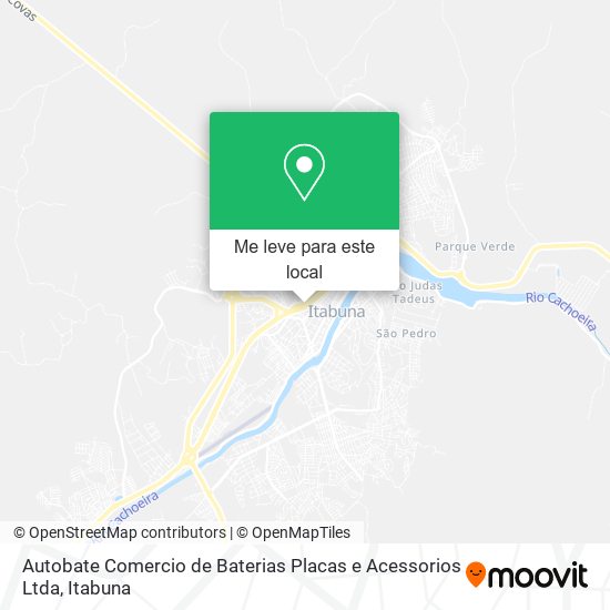Autobate Comercio de Baterias Placas e Acessorios Ltda mapa
