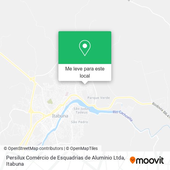 Persilux Comércio de Esquadrias de Alumínio Ltda mapa