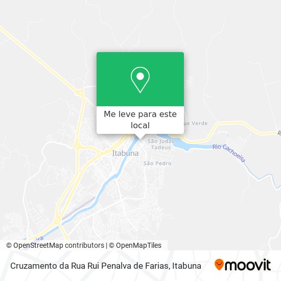 Cruzamento da Rua Rui Penalva de Farias mapa