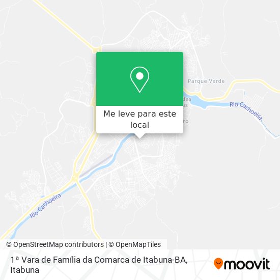 1ª Vara de Família da Comarca de Itabuna-BA mapa