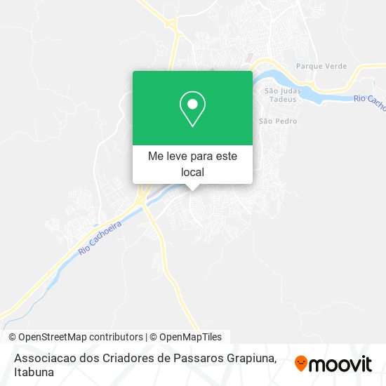 Associacao dos Criadores de Passaros Grapiuna mapa