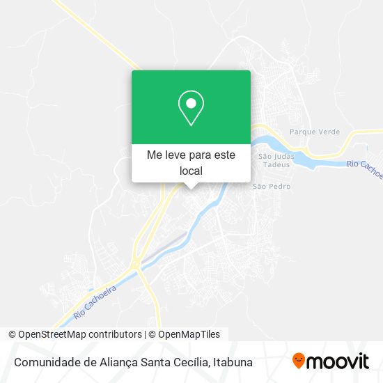 Comunidade de Aliança Santa Cecília mapa