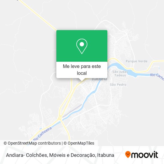 Andiara- Colchões, Móveis e Decoração mapa