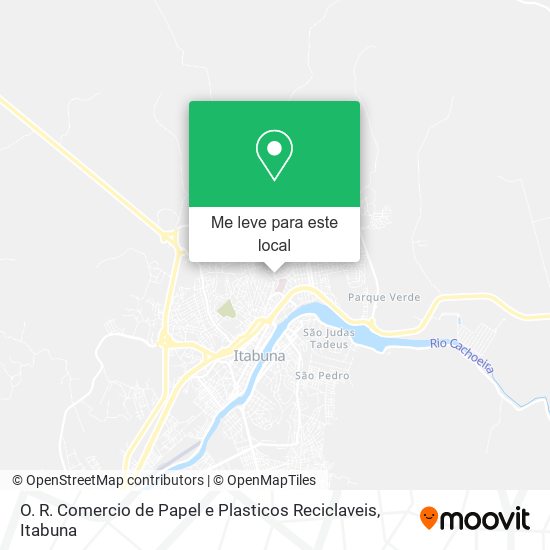 O. R. Comercio de Papel e Plasticos Reciclaveis mapa