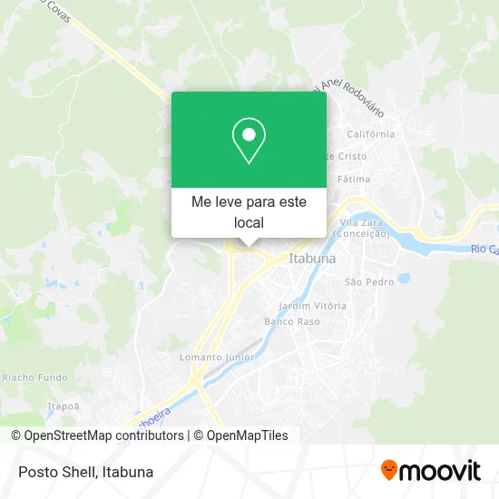 Posto Shell mapa