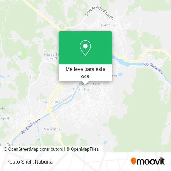 Posto Shell mapa