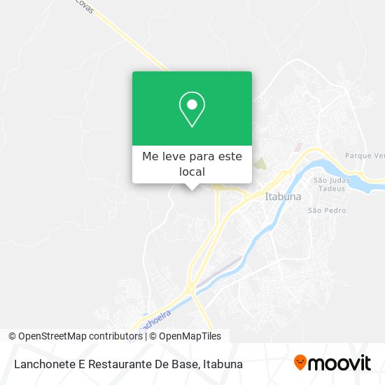 Lanchonete E Restaurante De Base mapa