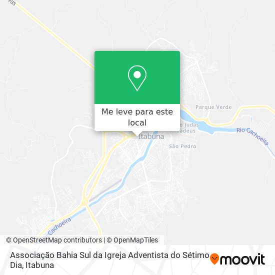 Associação Bahia Sul da Igreja Adventista do Sétimo Dia mapa