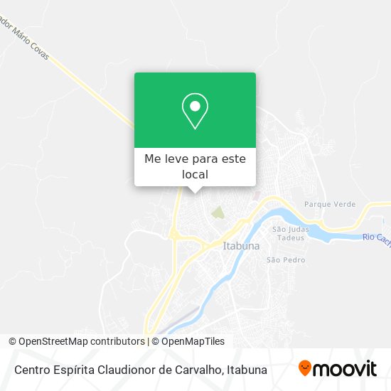 Centro Espírita Claudionor de Carvalho mapa