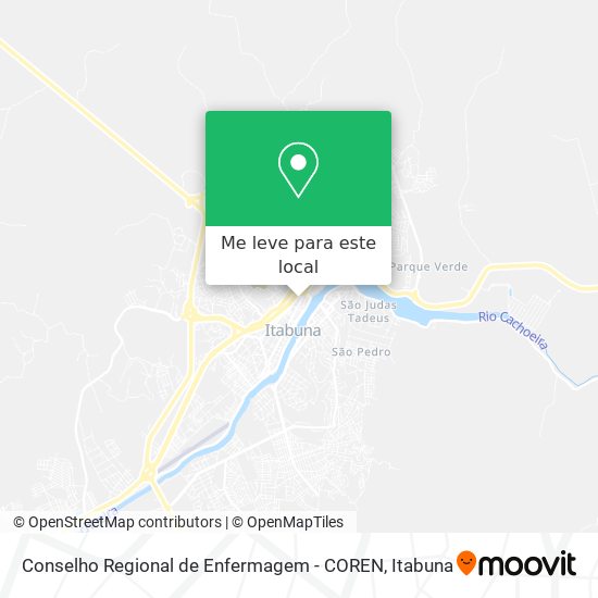 Conselho Regional de Enfermagem - COREN mapa