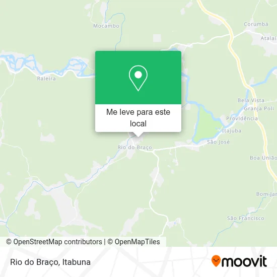 Rio do Braço mapa