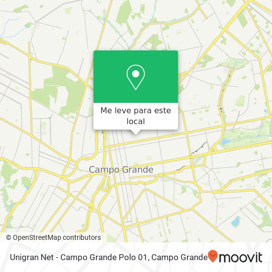 Unigran Net - Campo Grande Polo 01 mapa