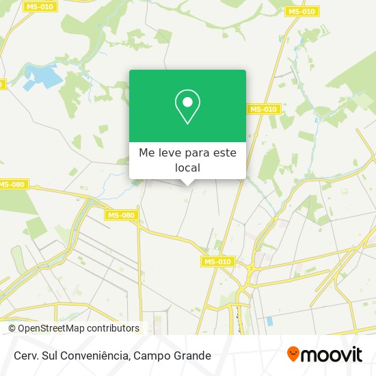 Cerv. Sul Conveniência mapa