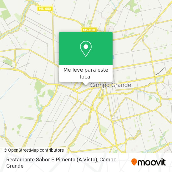 Restaurante Sabor E Pimenta (Á Vista) mapa