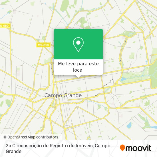 2a Circunscrição de Registro de Imóveis mapa