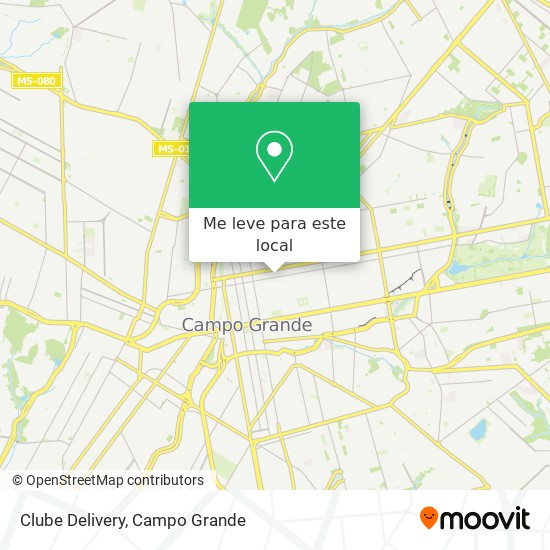 Clube Delivery mapa