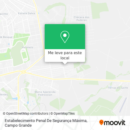 Estabelecimento Penal De Segurança Máxima mapa