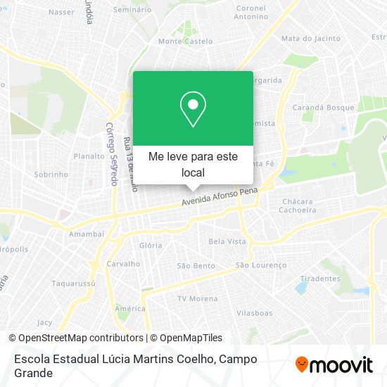 Escola Estadual Lúcia Martins Coelho mapa