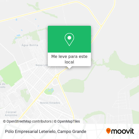 Pólo Empresarial Leterielo mapa