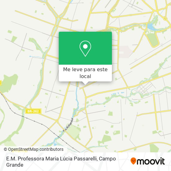 E.M. Professora Maria Lúcia Passarelli mapa