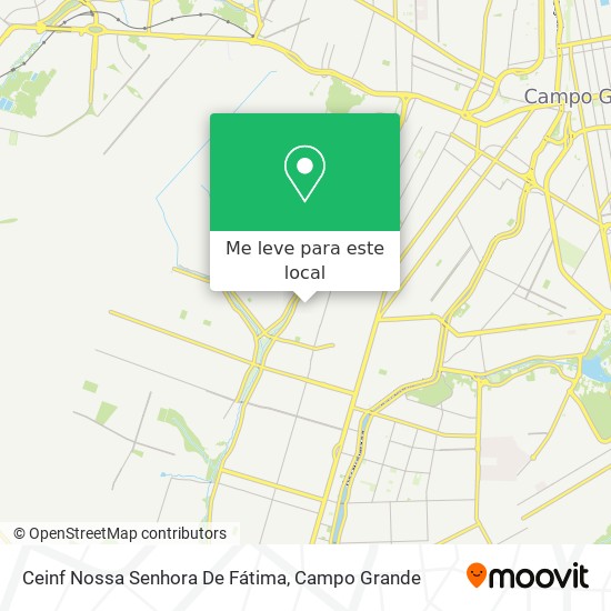 Ceinf Nossa Senhora De Fátima mapa
