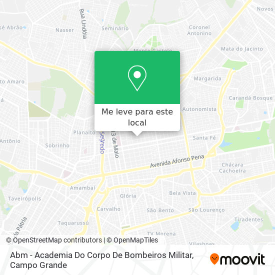 Abm - Academia Do Corpo De Bombeiros Militar mapa