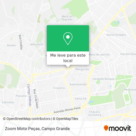 Zoom Moto Peças mapa
