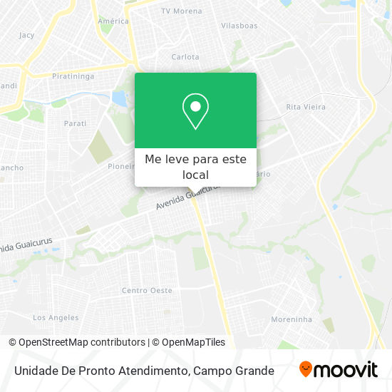 Unidade De Pronto Atendimento mapa