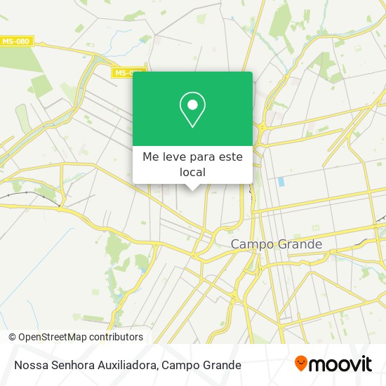 Nossa Senhora Auxiliadora mapa