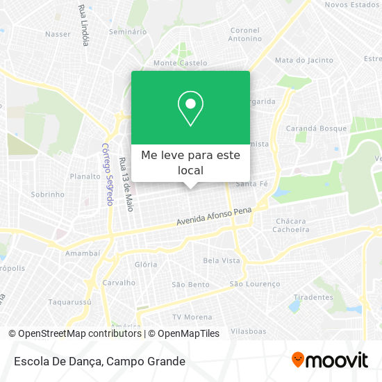 Escola De Dança mapa