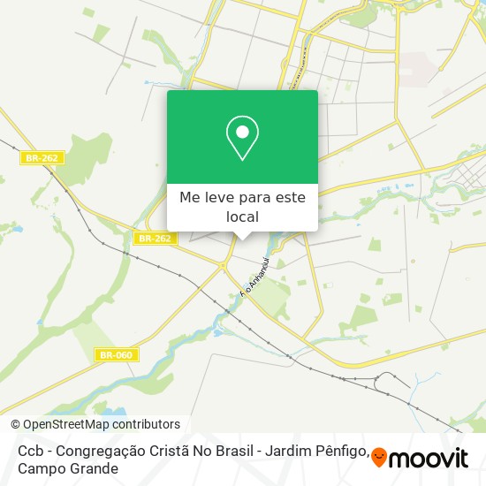 Ccb - Congregação Cristã No Brasil - Jardim Pênfigo mapa