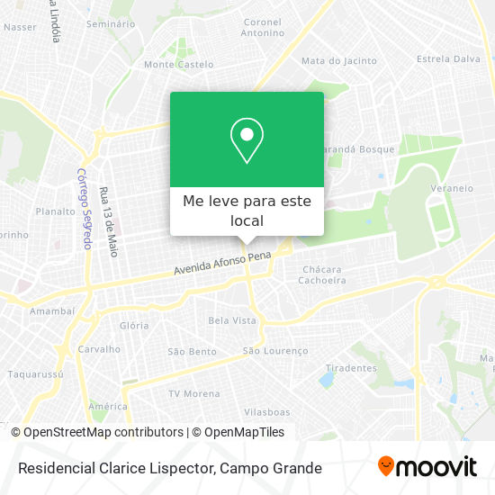 Residencial Clarice Lispector mapa