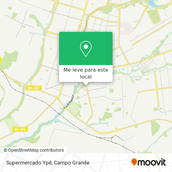 Supermercado Ypê mapa