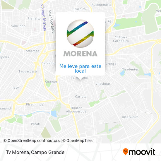 Tv Morena mapa